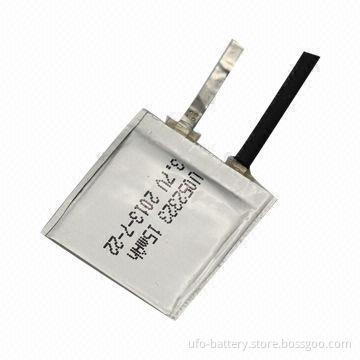 Ultra thin lithium polymer battery, 0.5mm, 3.7V, 15mAh